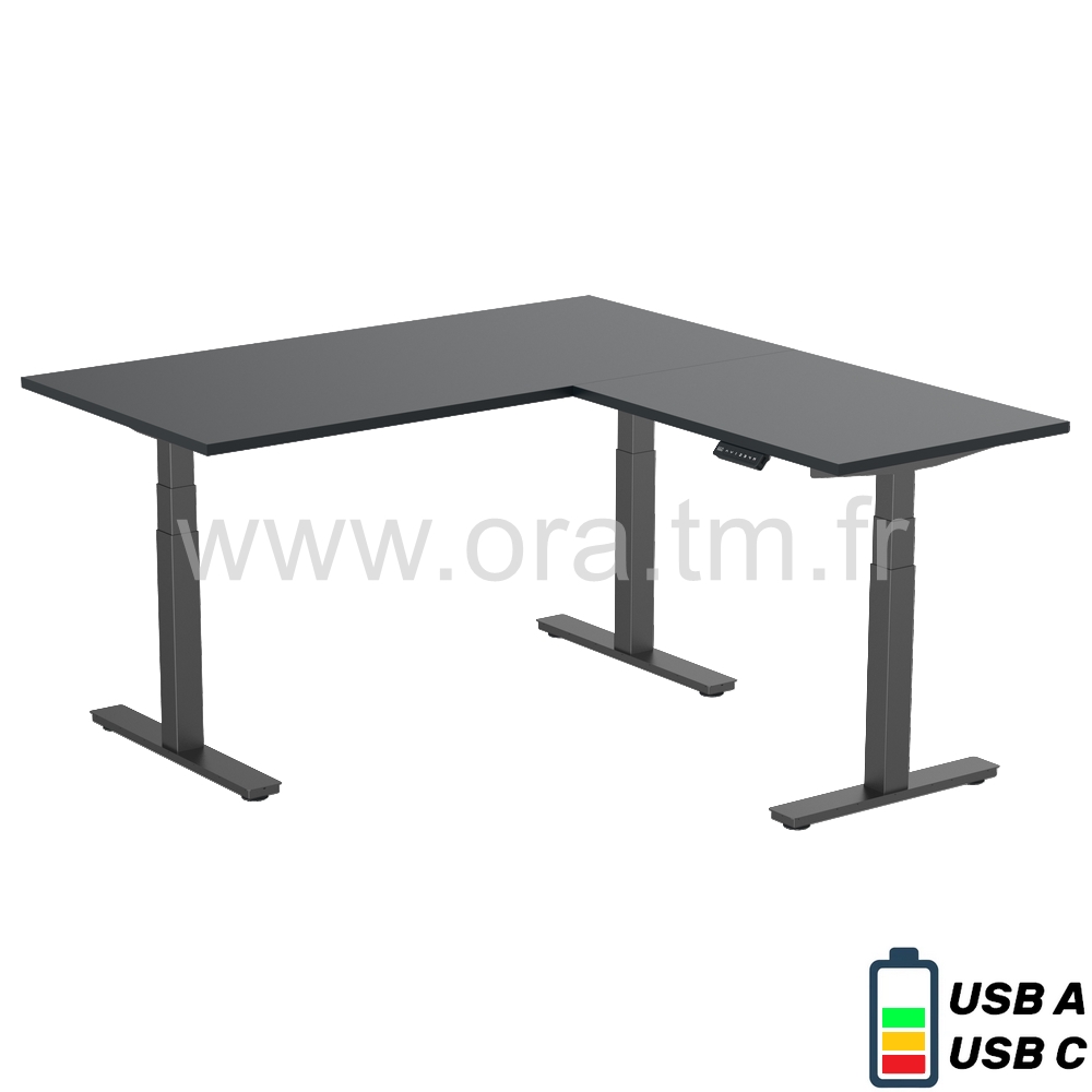 DESK3 - STRUCTURE TABLE REGLABLE - ELECTRIQUE 3 MOTEURS